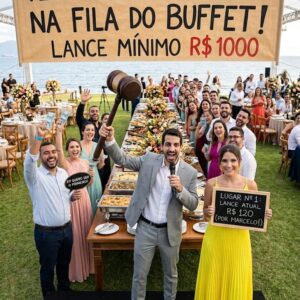 Primeiro lugar na fila do buffet